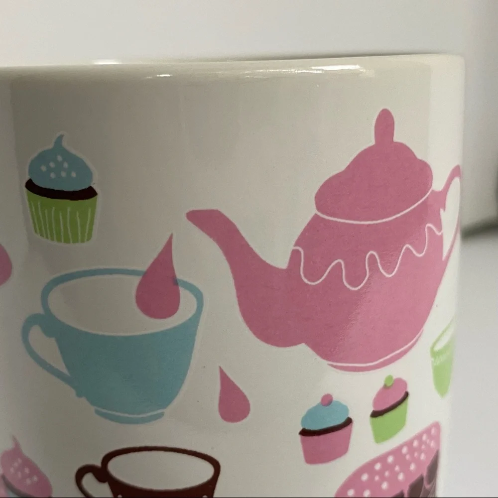 IKEA Mug Desserts Cakes Tea Party Pots Cups Cupcakes Ceramic Coffee Pastel color